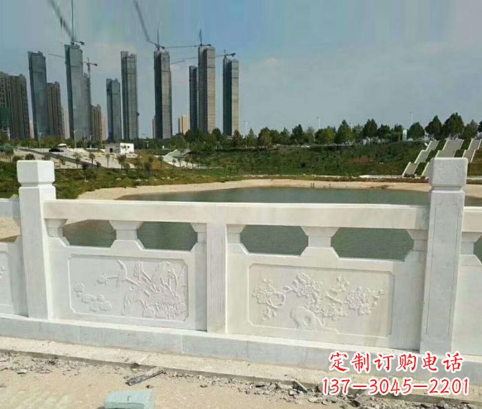 山西护城河建筑石雕栏板 (2)