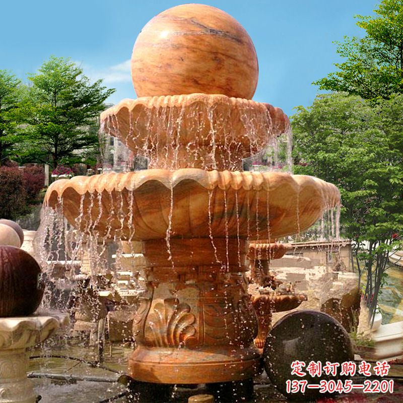 山西花岗岩石雕塑风水球,汇聚优雅与高贵