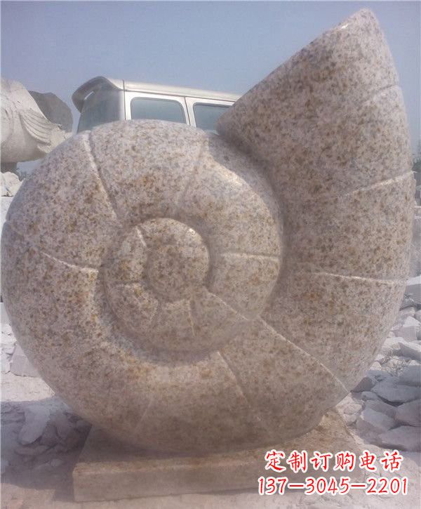 山西花岗岩蜗牛石雕