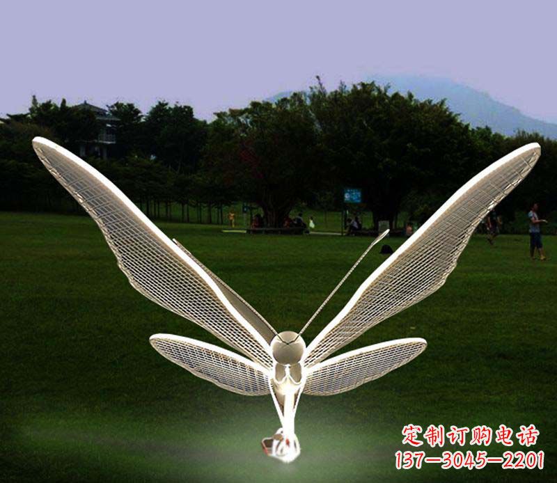 山西花园不锈钢装饰蝴蝶雕塑
