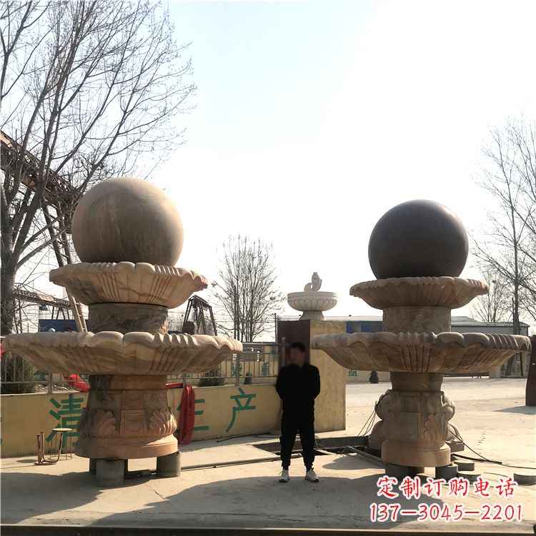 山西花园石头喷泉雕塑，为家园带来新的活力