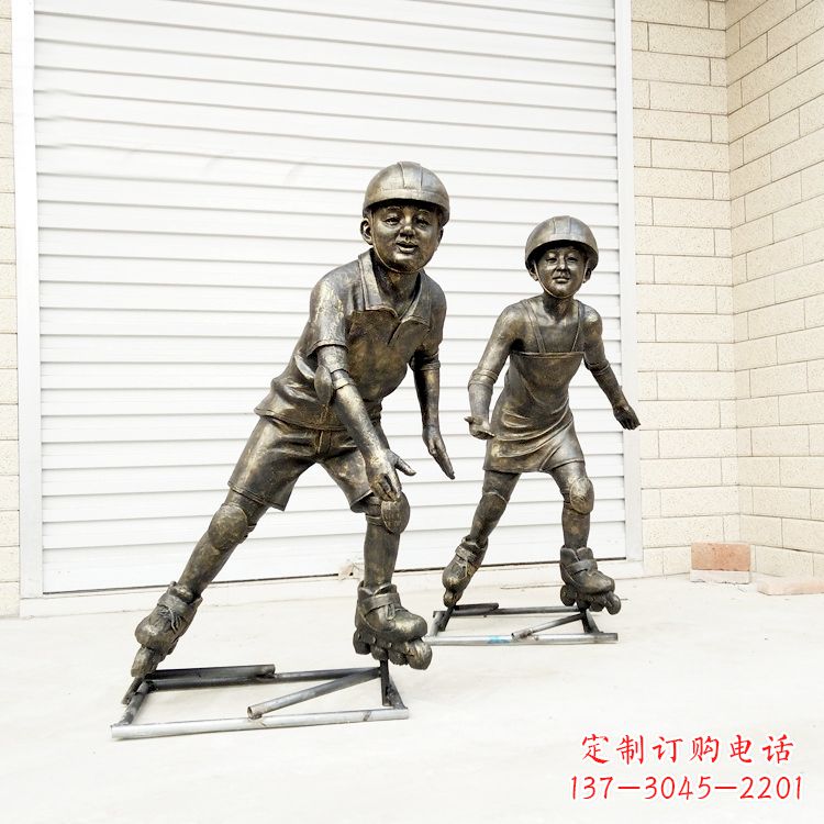 山西中领雕塑:仿铜小孩雕塑