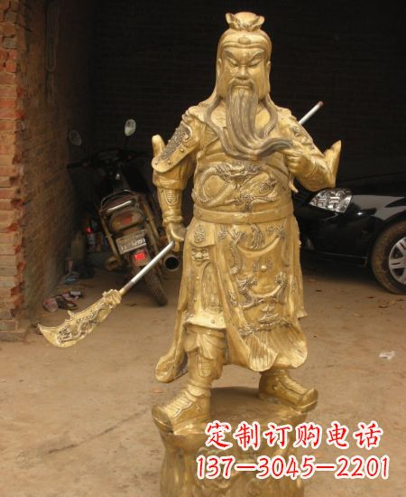 山西优美勇猛的关公雕塑