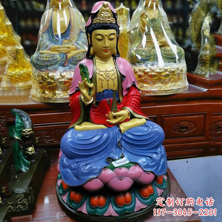 山西黄铜观音雕像,让您的家居增添神秘感