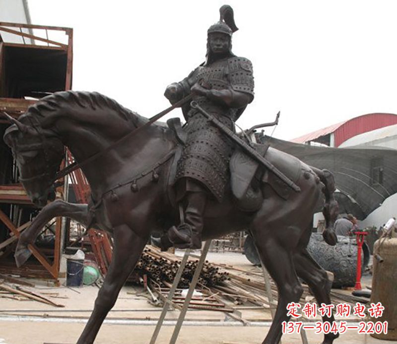 山西将军骑马铜雕，聚焦古典品质