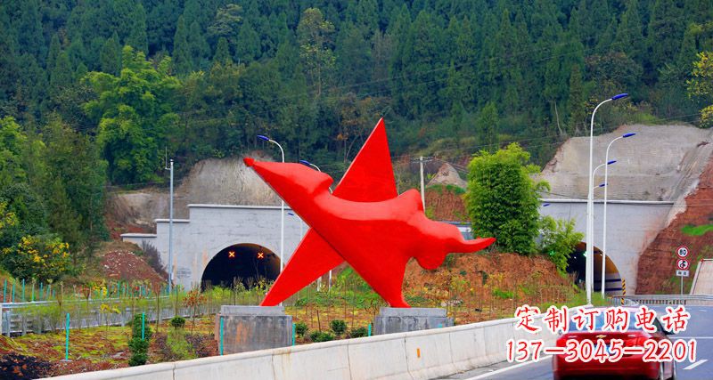山西不锈钢五角星雕塑——把美好变成珍藏