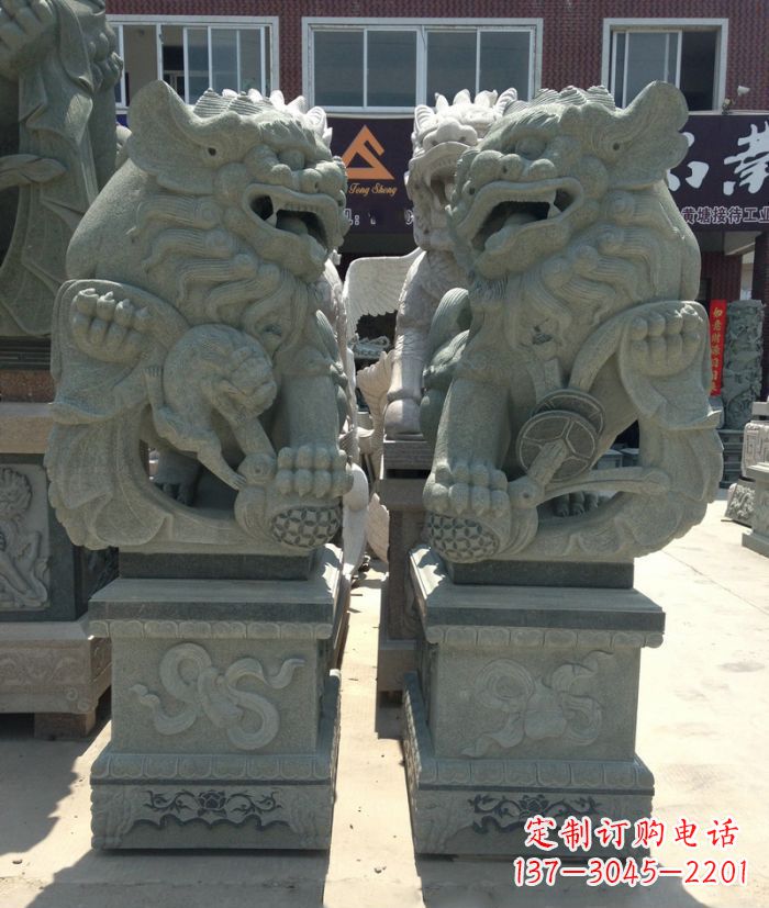 山西南方风石雕狮子,纯手工为你独一无二