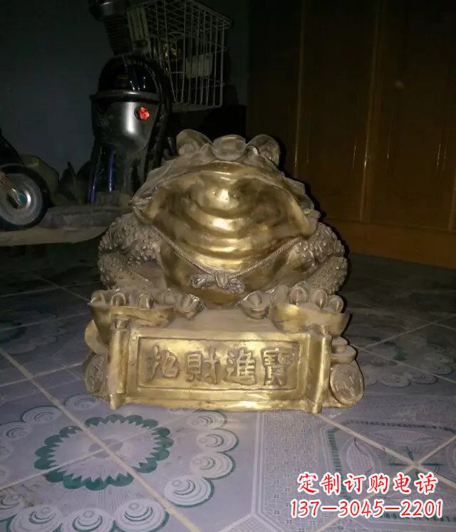 山西金蟾招财进宝动物铜雕