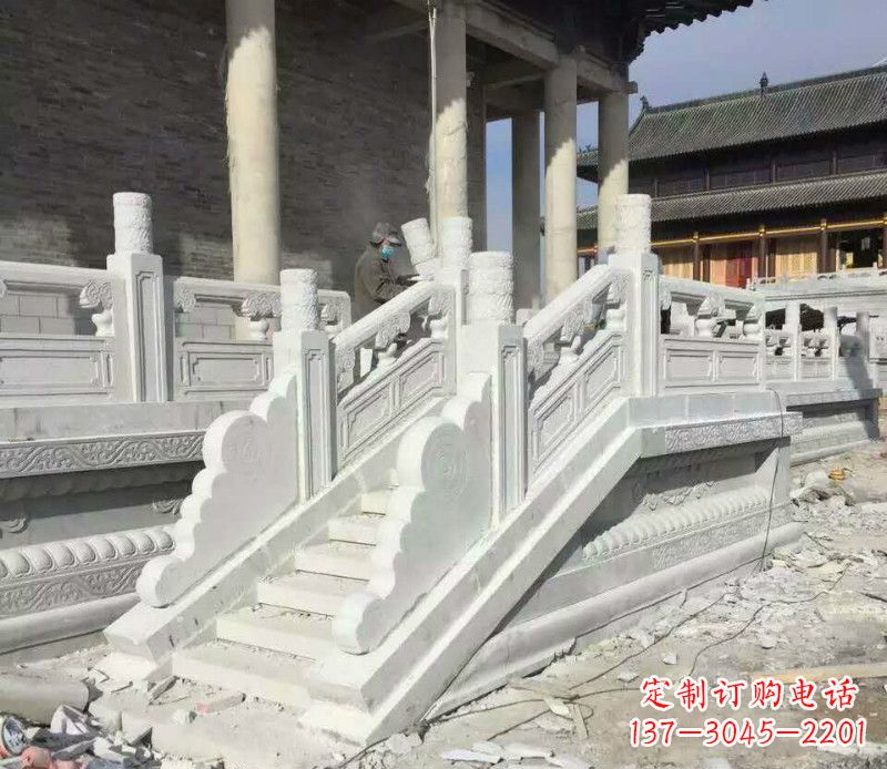 山西大理石栏板石雕,精美绝伦,让建筑锦上添花