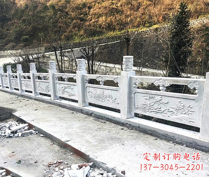 山西景区大理石栏杆石雕 (2)