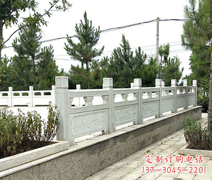 山西景区大理石栏杆石雕_2