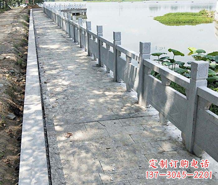 山西景区大理石栏杆石雕_1