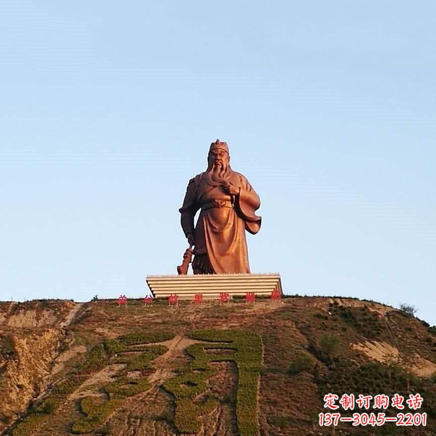 山西中领雕塑精心打造的历史名将关公雕像