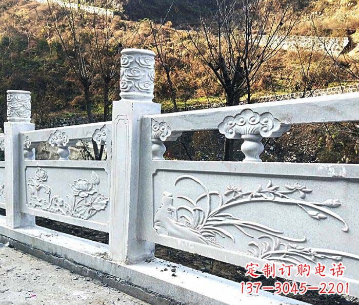 山西景区汉白玉石浮雕栏板 (3)