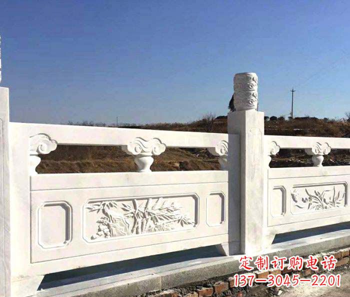 山西景区汉白玉石浮雕栏板 (2)