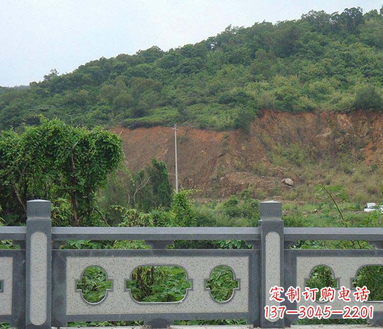 山西景区镂空仿古栏板石雕