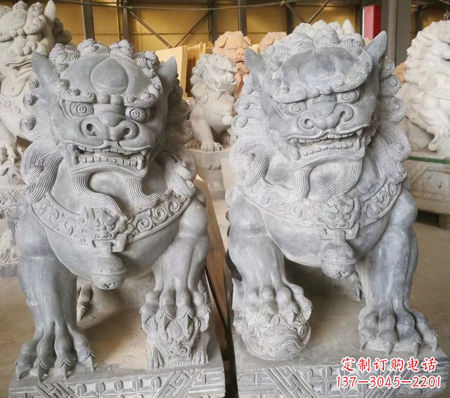 山西南方石狮子雕塑,传承古典工艺