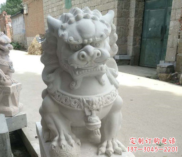 山西南方石雕龙狮子——浓烈的中国风雕塑