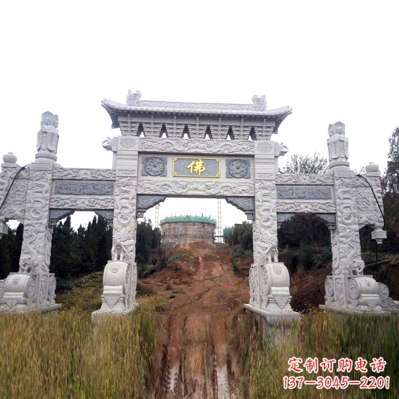山西景区入口石牌坊雕塑,为您塑造独一无二的精美雕塑