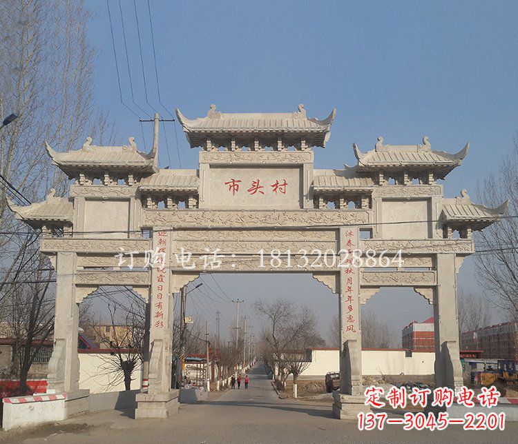 山西景区三门七楼石雕牌坊——精美绝伦的牌坊雕塑
