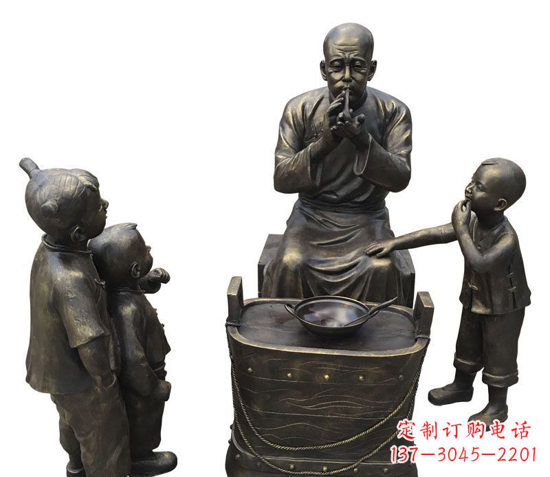 山西尊贵的儿童铜雕糖人