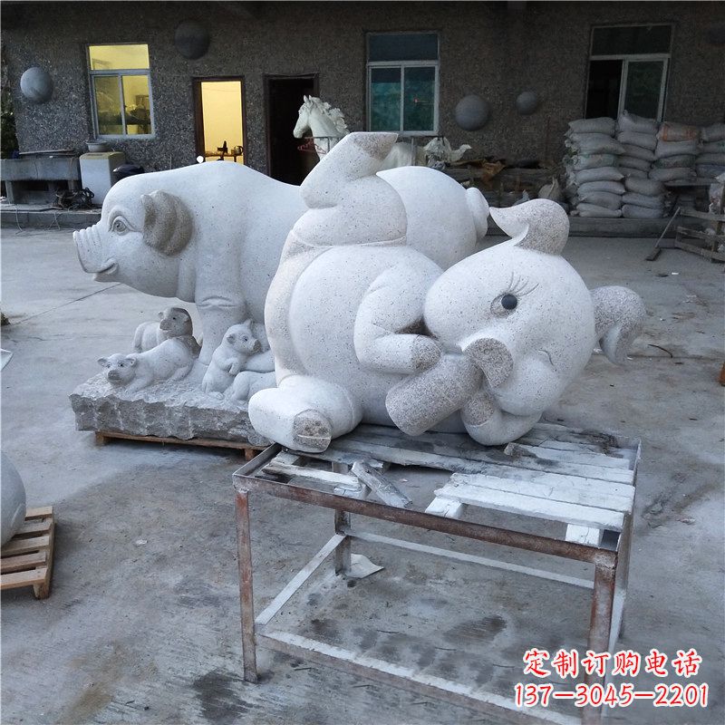 山西精致大理石动物雕塑