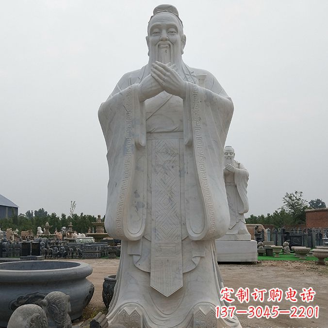 山西孔子玻璃钢雕塑