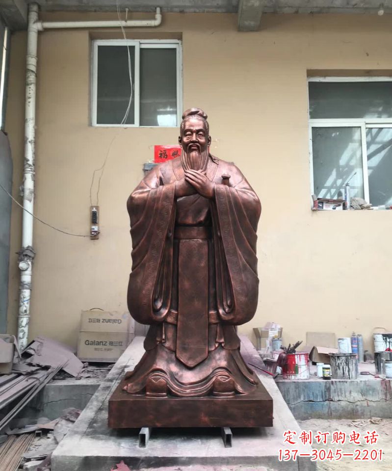 山西传承中华文化精髓,尊崇古代伟大思想家——中领雕塑定制孔子雕塑