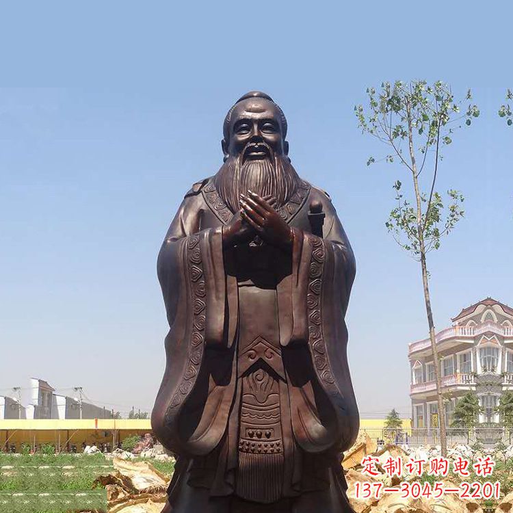 山西孔子铜雕塑,传承中华文化的传奇精品