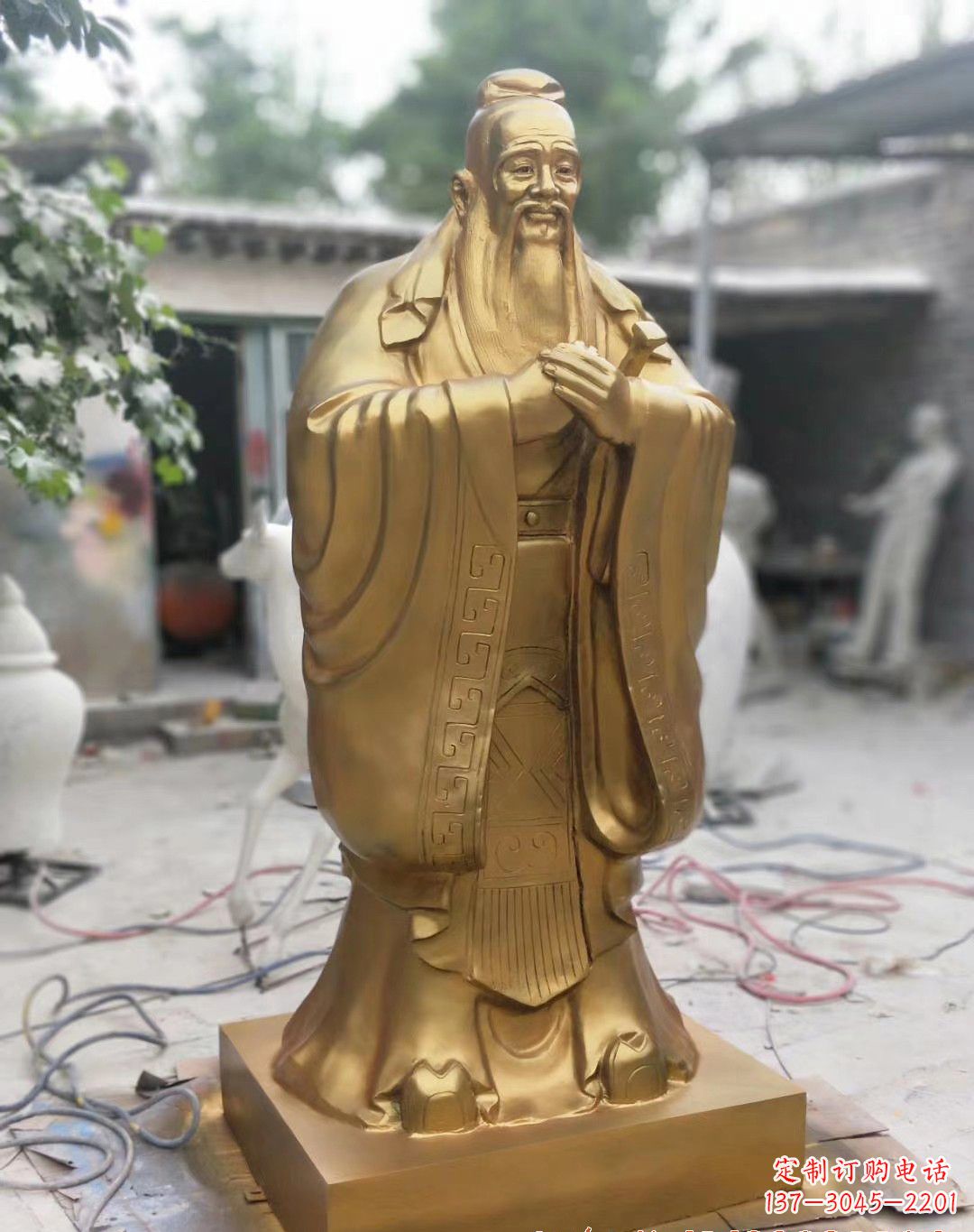 山西孔子铜雕像 (2)