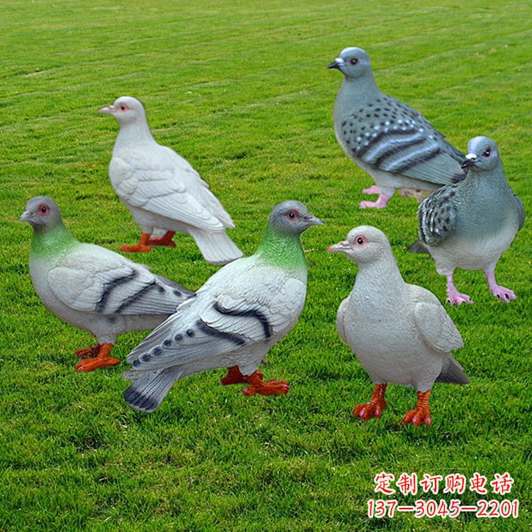 山西兰州和平鸽雕塑