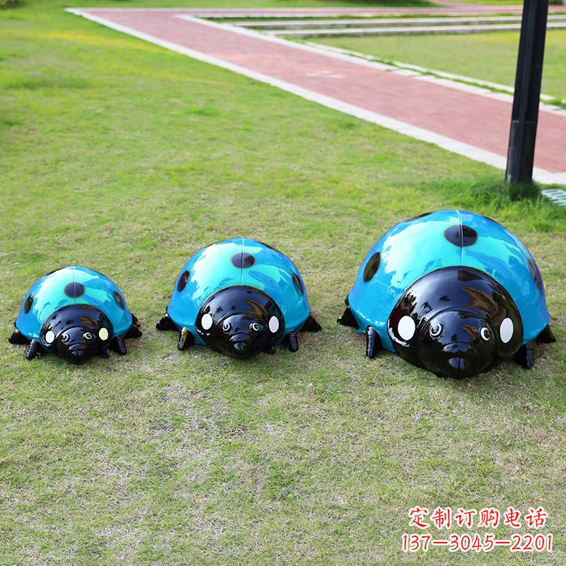 山西中领雕塑青蓝瓢虫雕塑是一款独特而又精致的…