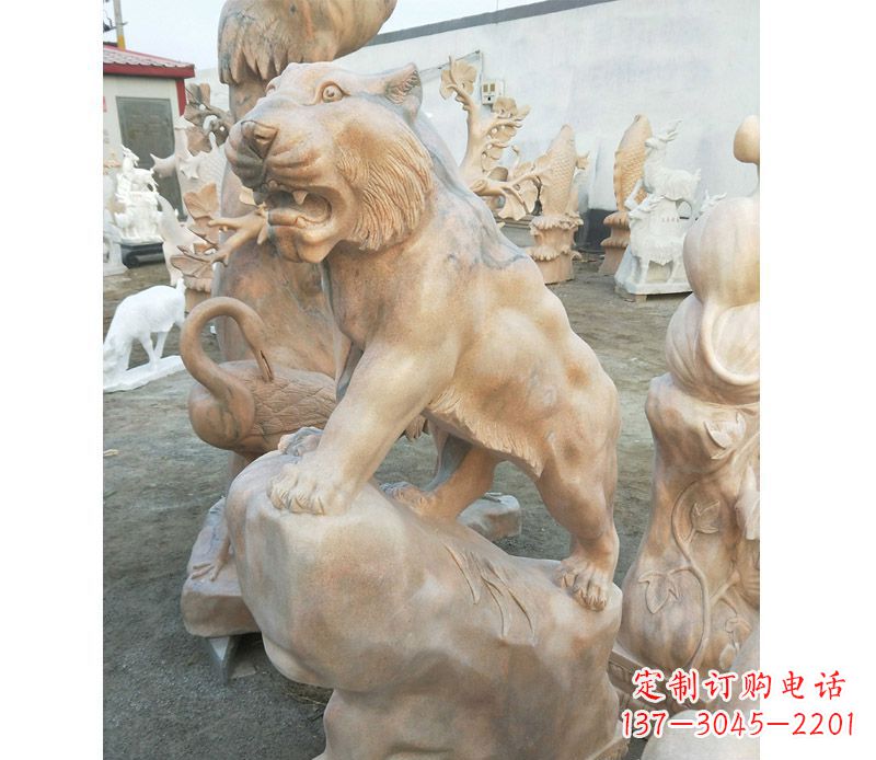 山西老虎石雕公园十二生肖动物