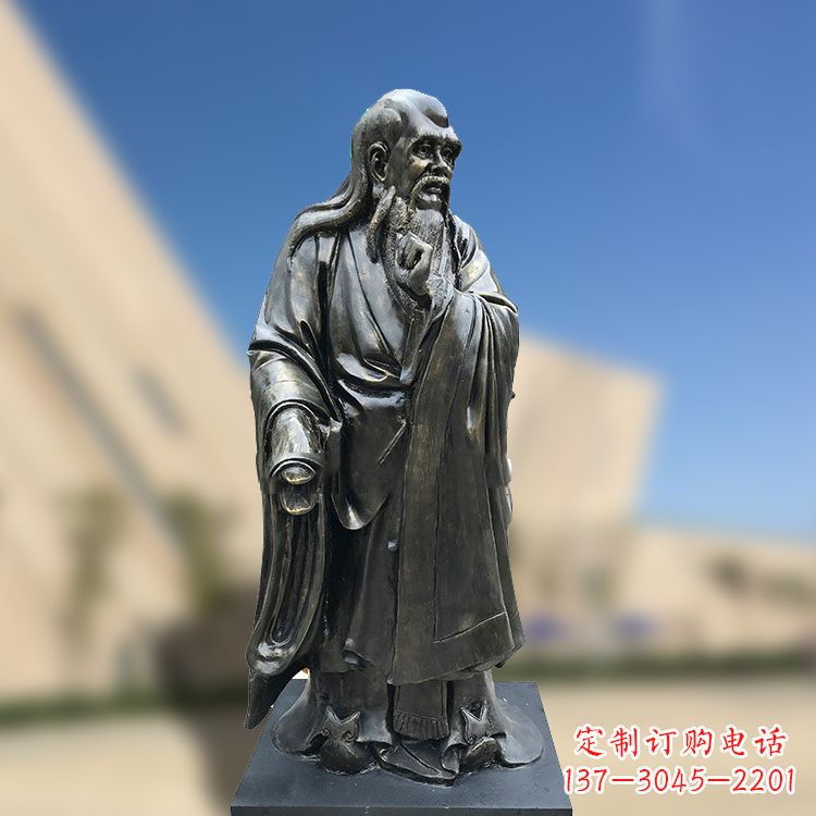 山西精美老子雕像,体现哲学思考之美