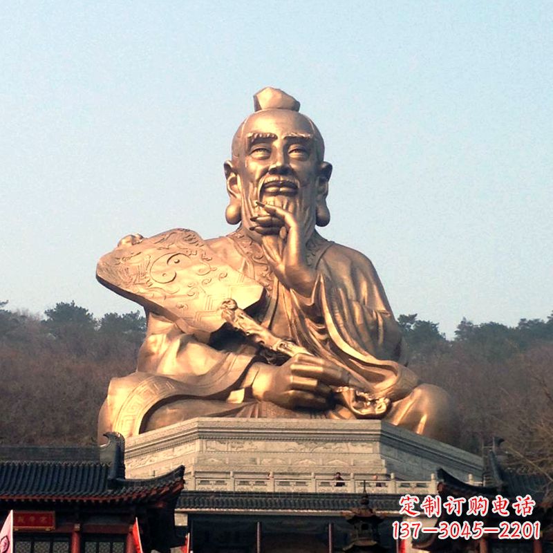 山西真谛雕塑·老子铜雕像,传承中国文化