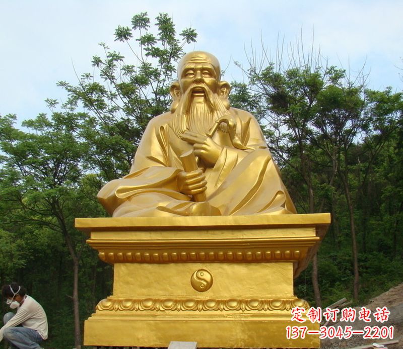 山西拥有传统文化精髓的老子铜雕