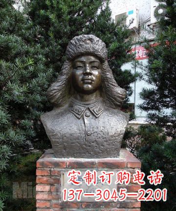 山西领雕塑:全国首创雷锋青铜胸像