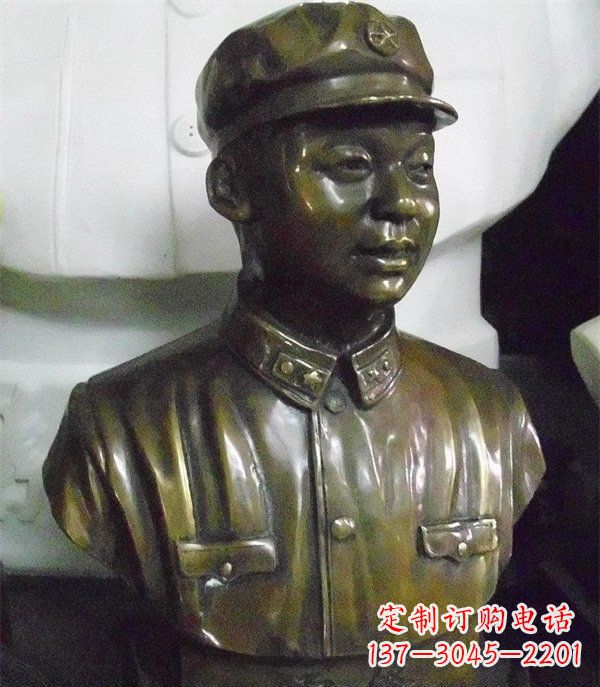山西雷锋胸像校园玻璃钢雕塑