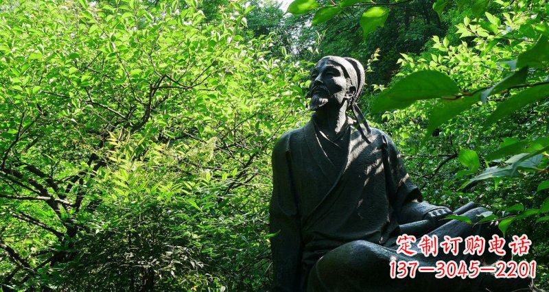 山西李白铜雕,精致细腻,让你收藏永不凋谢