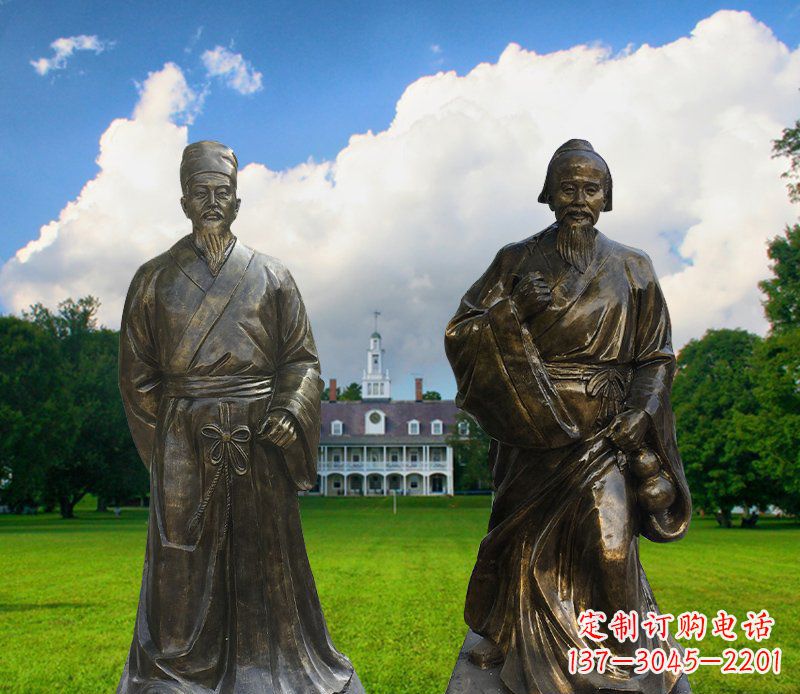 山西传承古代名人——华佗雕塑