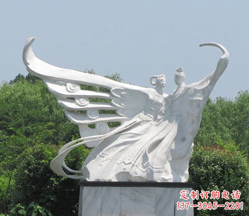 山西中领雕塑定制经典梁山伯与祝英台雕塑