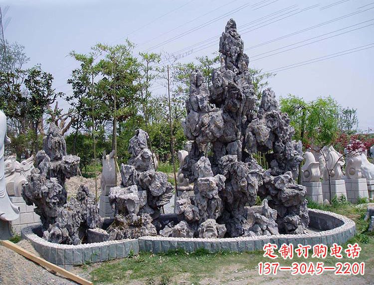 山西灵璧石奇石假山
