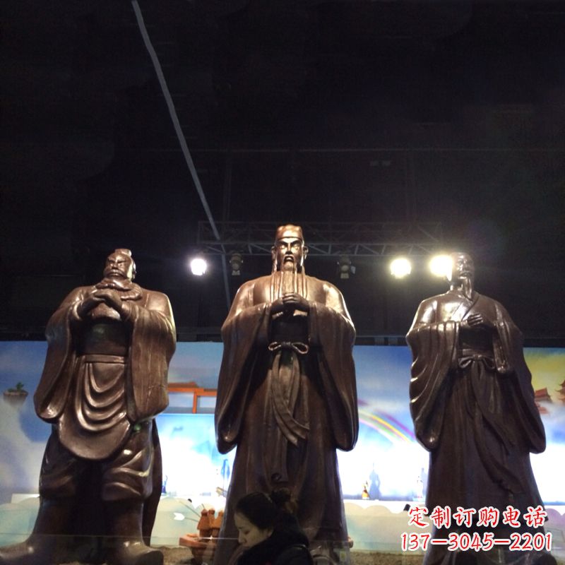 山西经典绝版,古代风靡,桃园三结义关羽雕塑