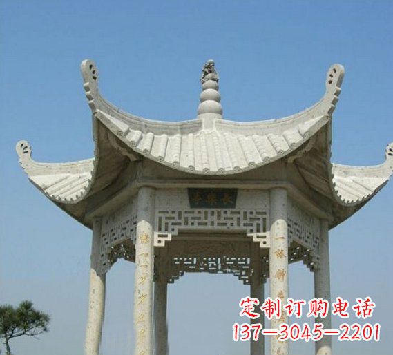 山西领雕塑-凉亭石雕定制厂家