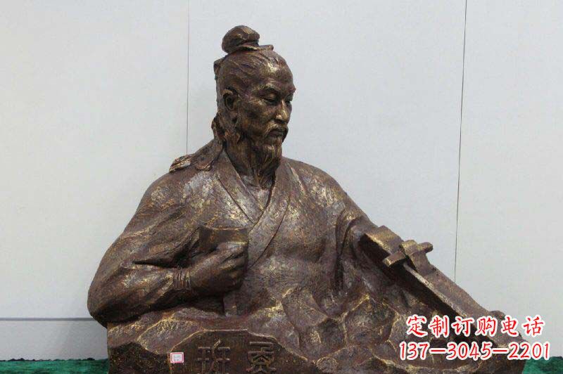 山西鲁班胸像古代名人铜雕