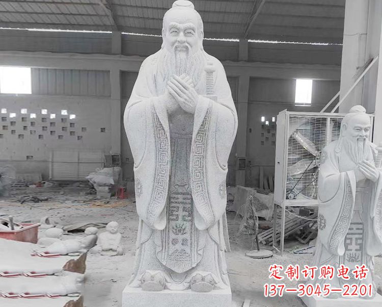 山西精美的孔子雕像,精雕细琢,彰显文明之美