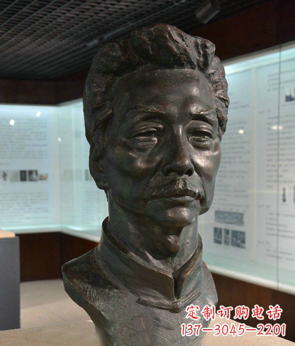 山西鲁迅名人铜雕雕塑—传承文化,永久纪念