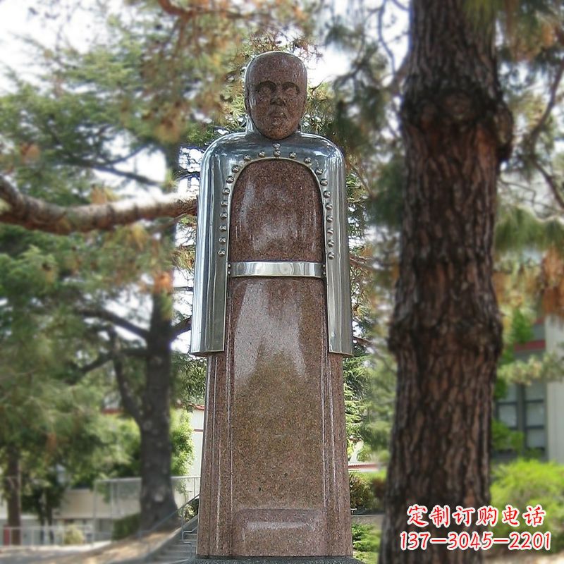 山西纪念伟大的名人:路易斯·巴斯德抽象雕像