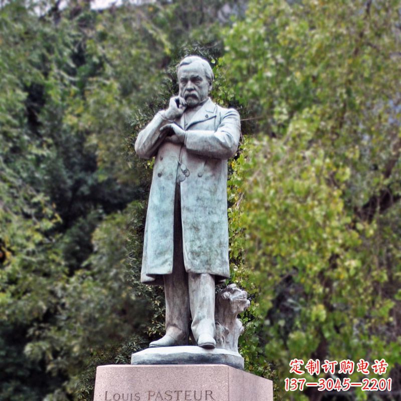 山西领雕塑-路易斯·巴斯德站姿雕像