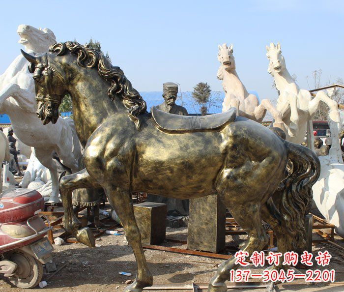 山西马动物铜雕塑——精致细腻的手工工艺